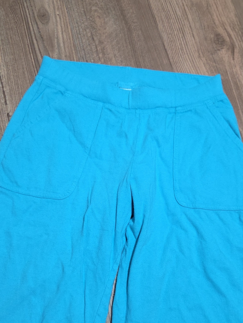 Fresh Produce Turquoise Wide Leg Drawstring Pants - Picture 2 of 3